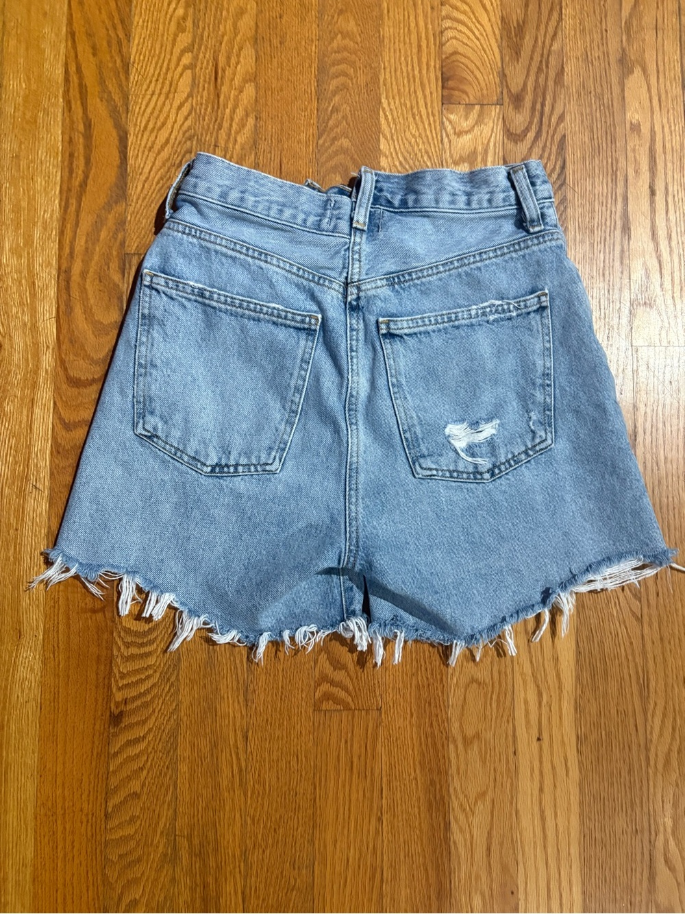 Agolde Criss Cross Jean Shorts in size 25 - Picture 6 of 11
